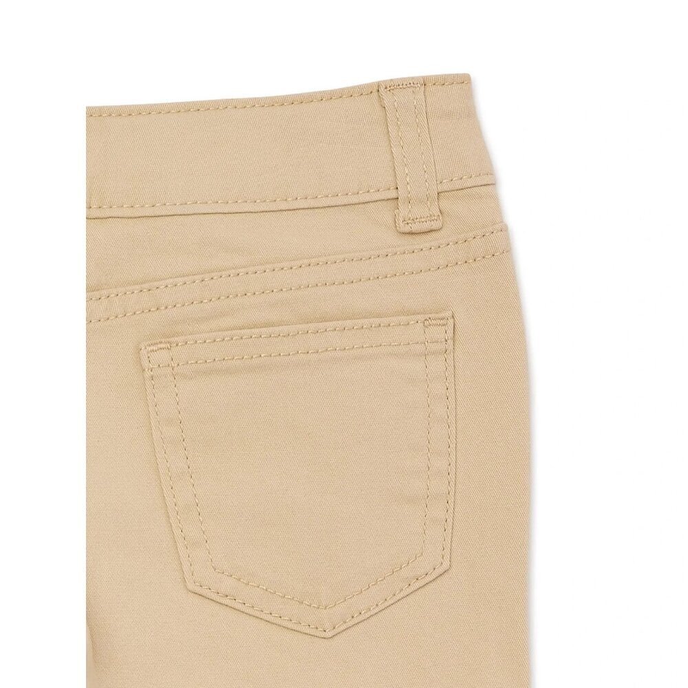 Wonder Nation Girl's Straight Leg Jeans, Size 10(Plus), Modern Fit, Straight Leg - Picture 3 of 3